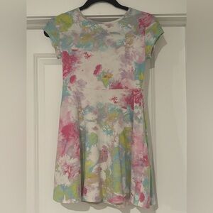 Girls Colorful Print Dress